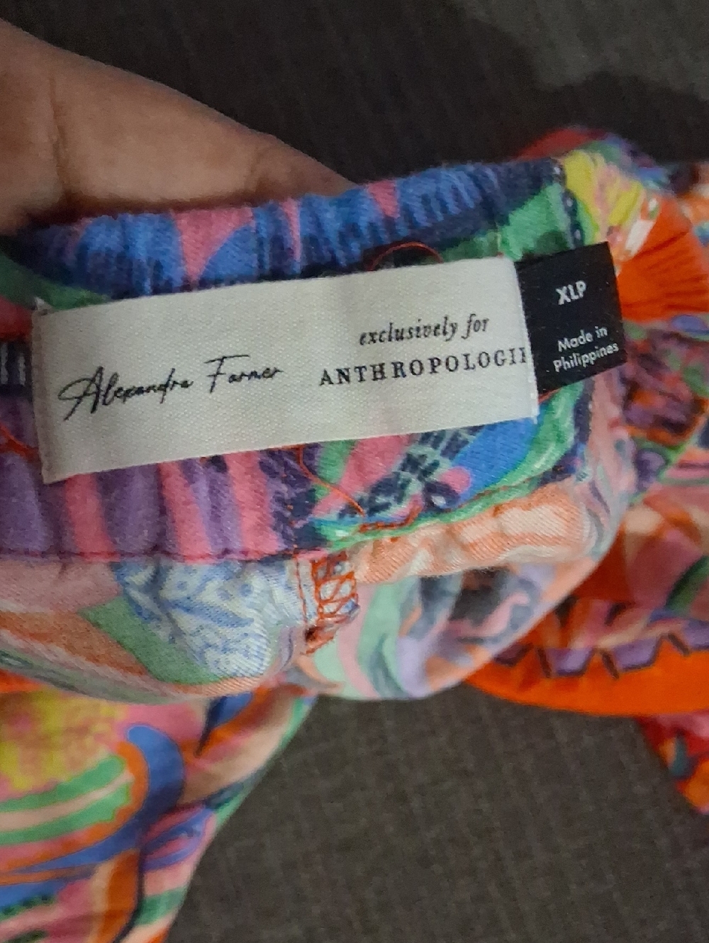 Anthropologie Alexandra Farmer Secret Garden Flannel Pajama Pants XL Petite - Picture 7 of 8